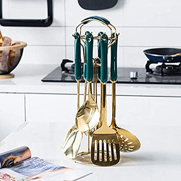 Ceramic Handle Stainless Steel Kitchen Cooking