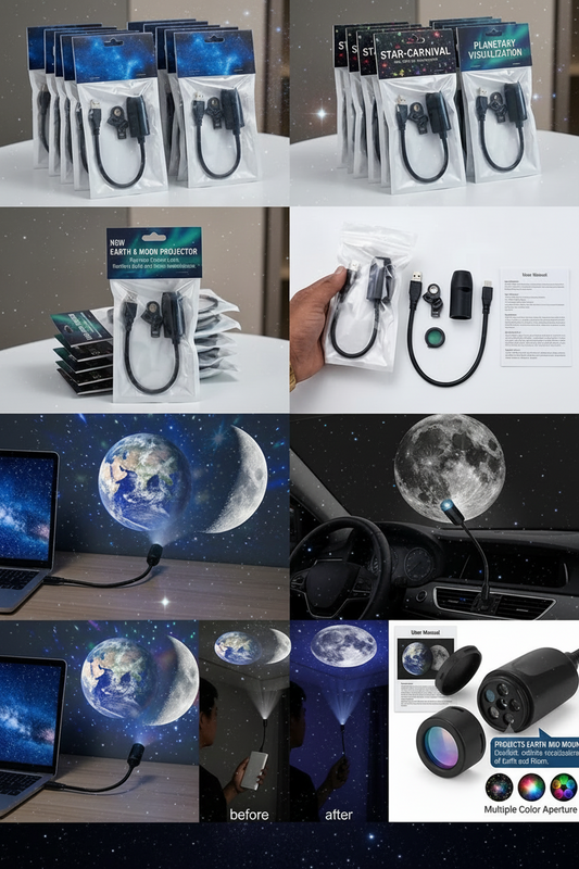 Mini Galaxy & Moon USB Light Projector