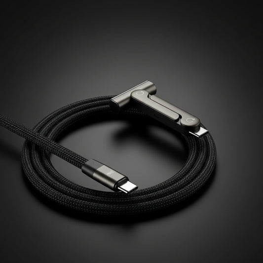 240W Type-C to Type-C Fast Charging Data Cable. with stand